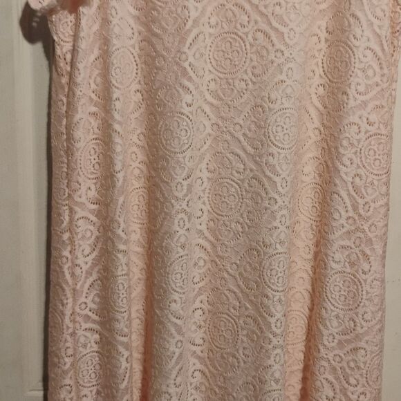 Espresso Soft Pink Lace Mini Dress - Picture 4 of 12